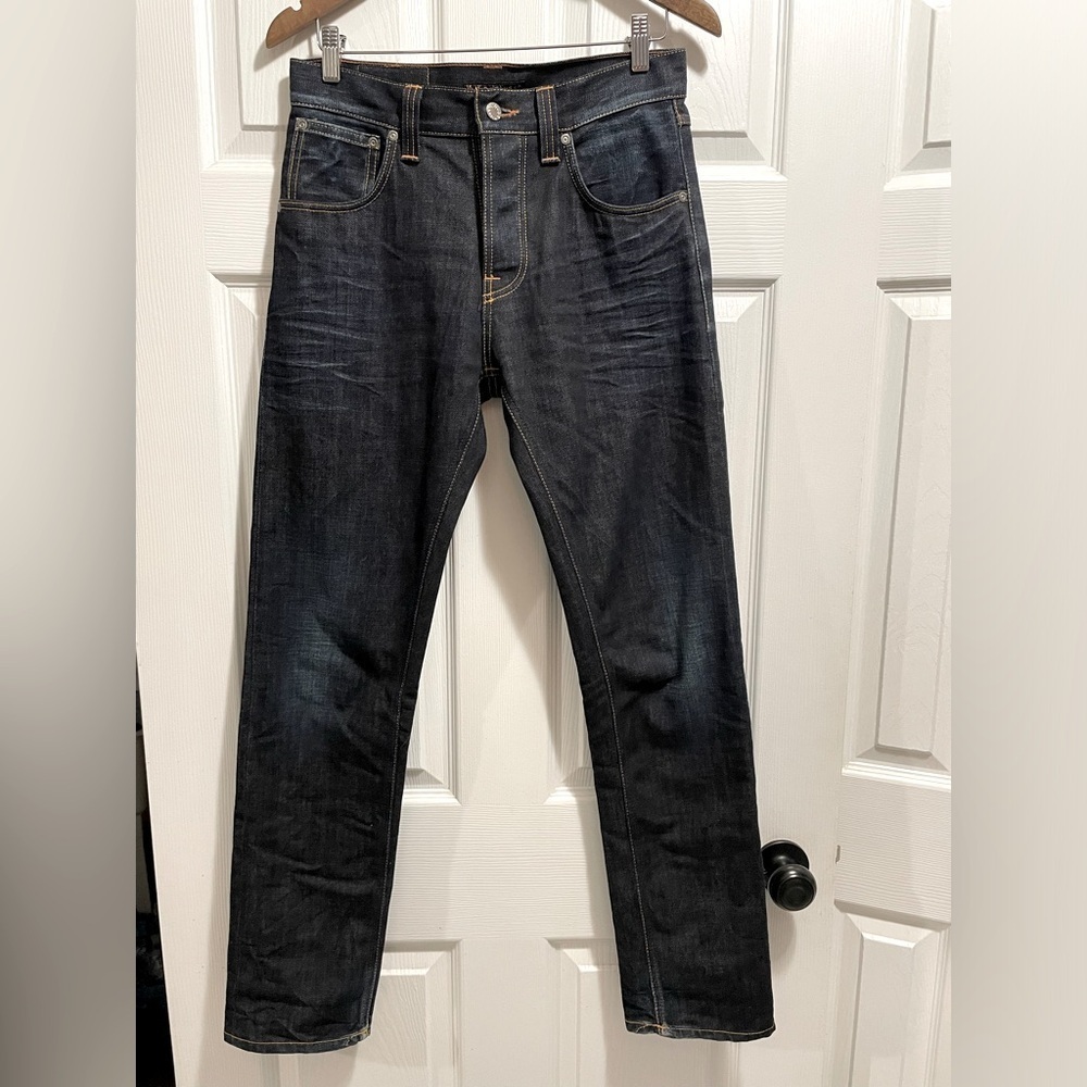 Nudie Jeans Big Bengt Jeans Dark Crinkle Wash size 29 x 32